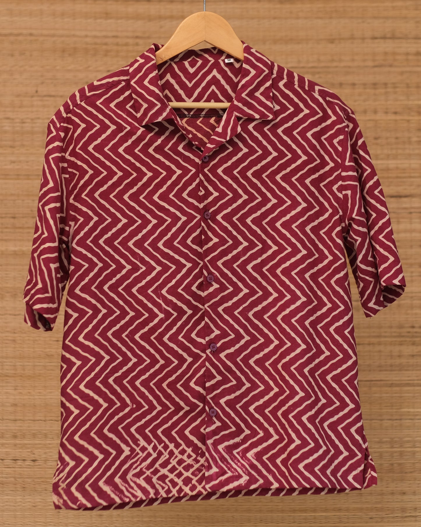 Hand Printed Half Sleeve Cotton Shirt