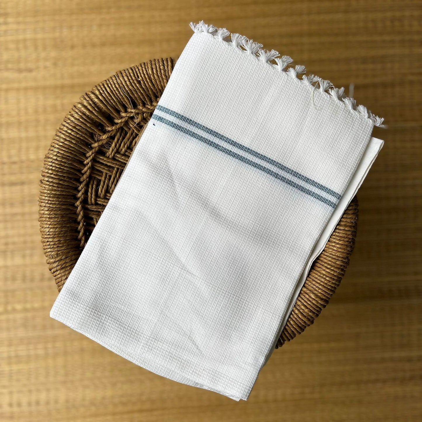 Handloom Bath Towels White 300