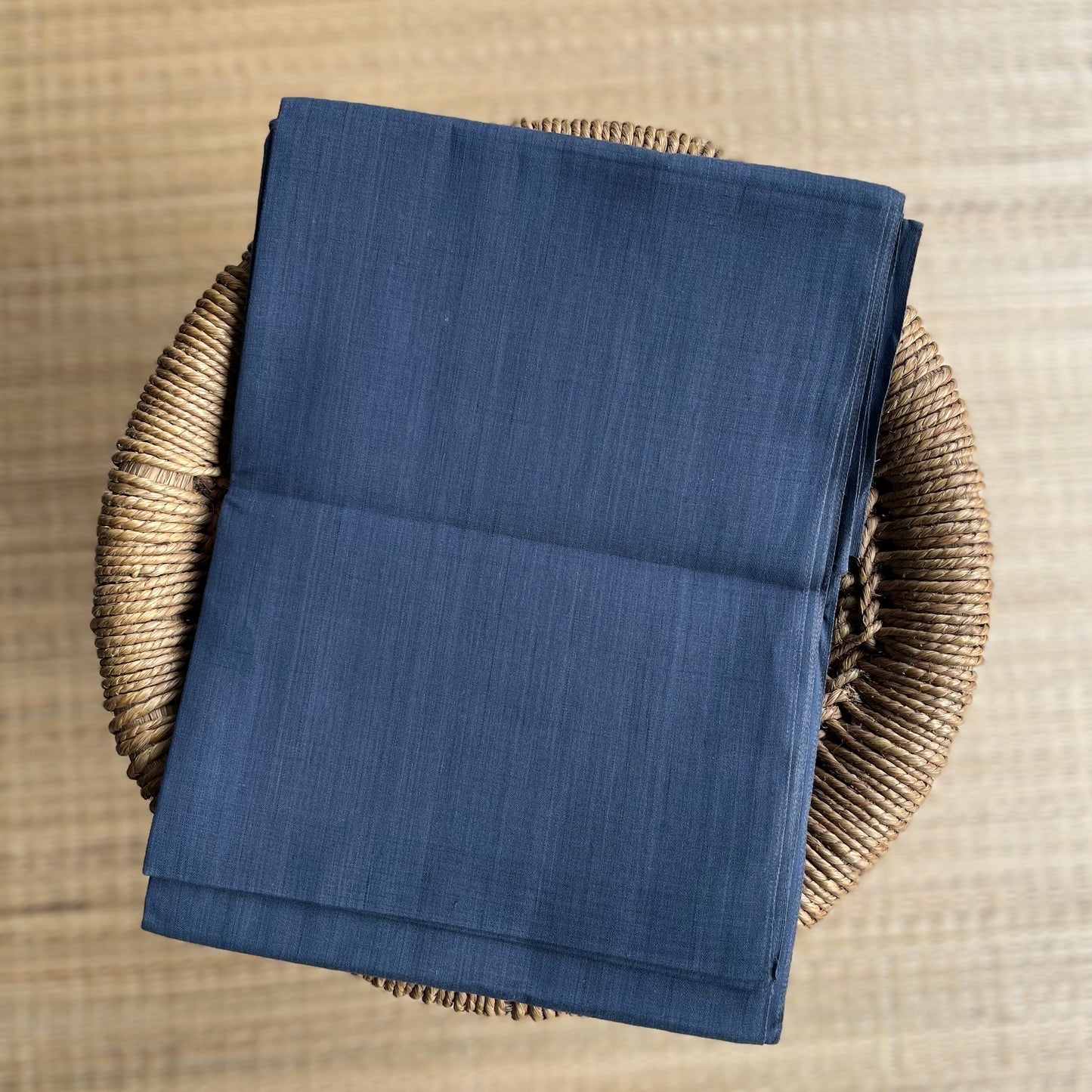 MTR Cotton Fabric For Shirts / Kurtha (Navy Blue)