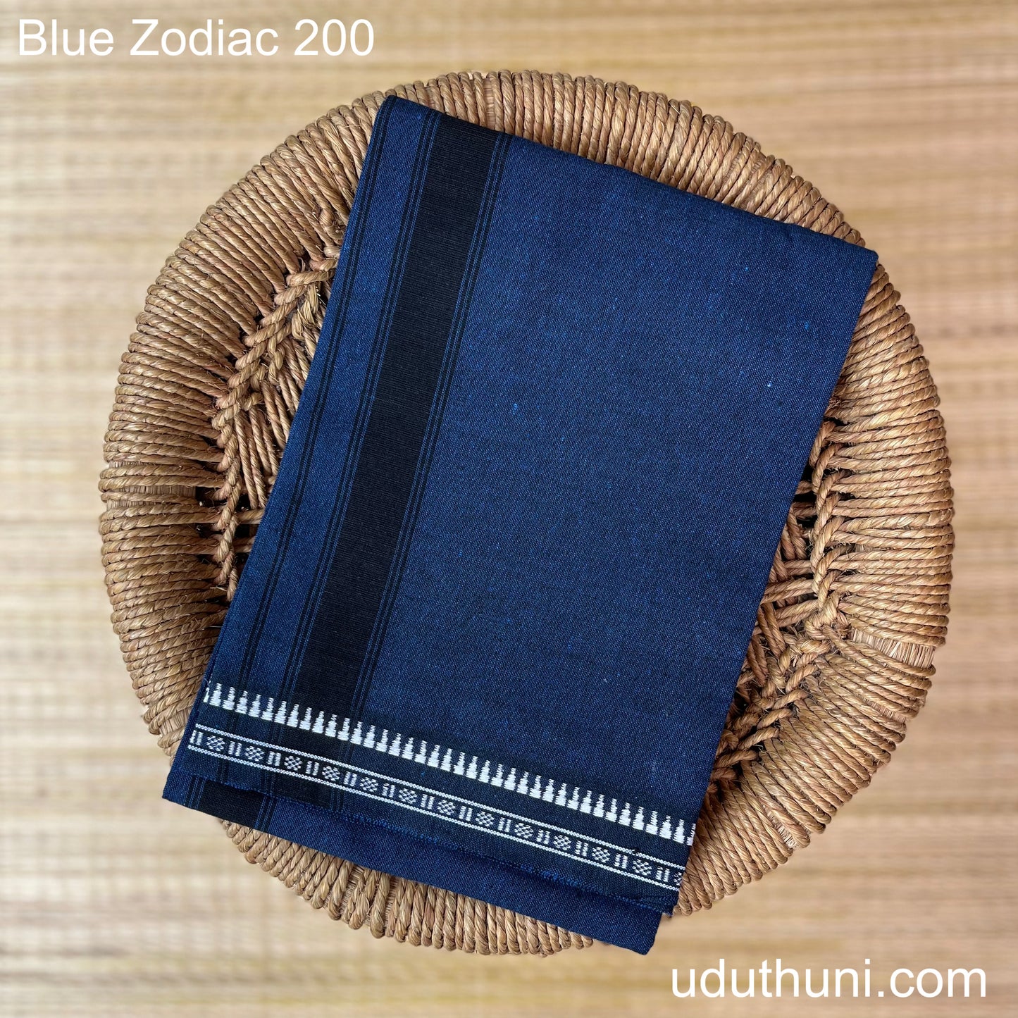 Colour Mundu வண்ண வேஷ்டி Blue Zodiac