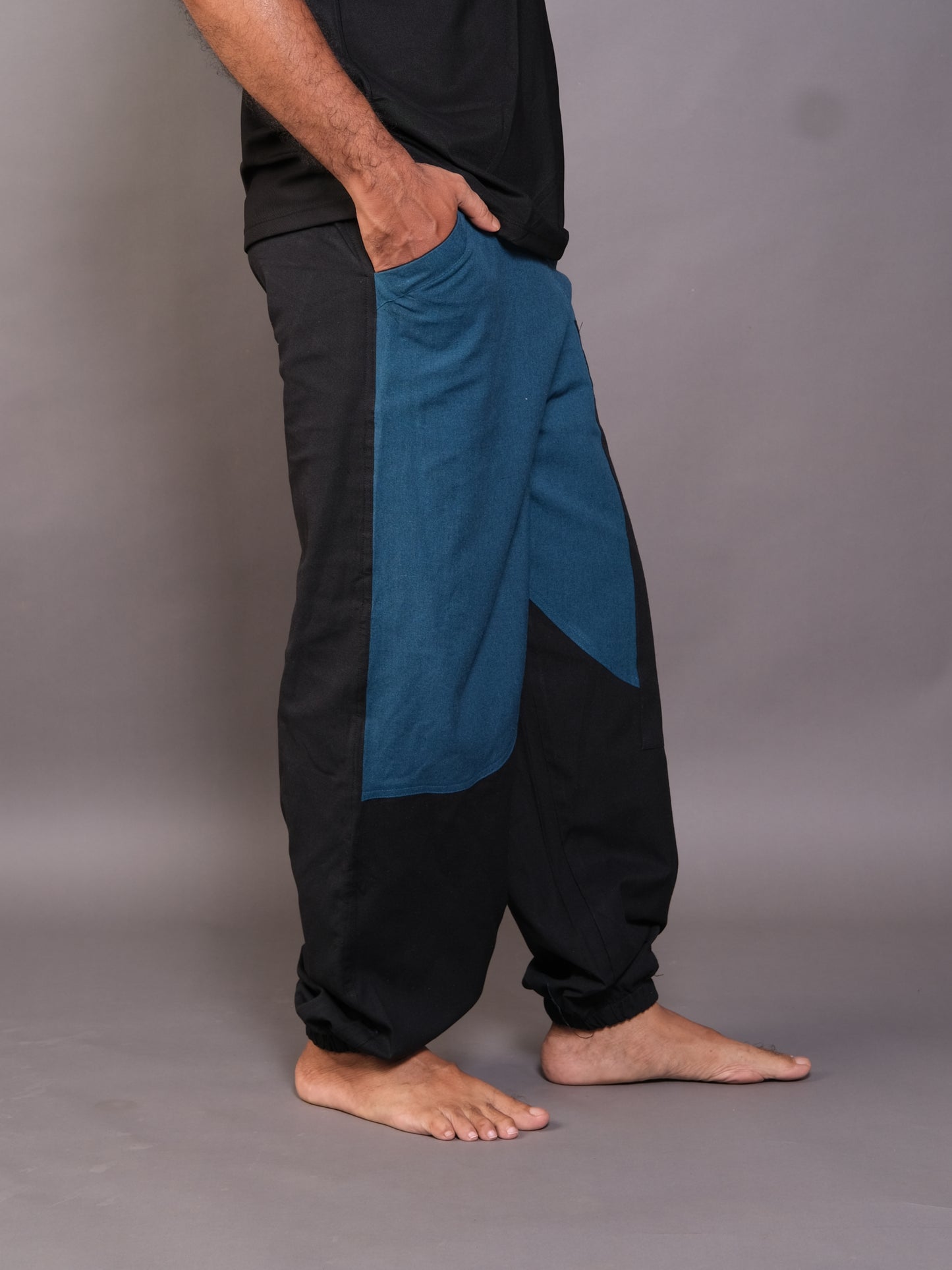 Hoppers Malaricuz Unisex Freesize Pants | Double Colors | Blue & Black