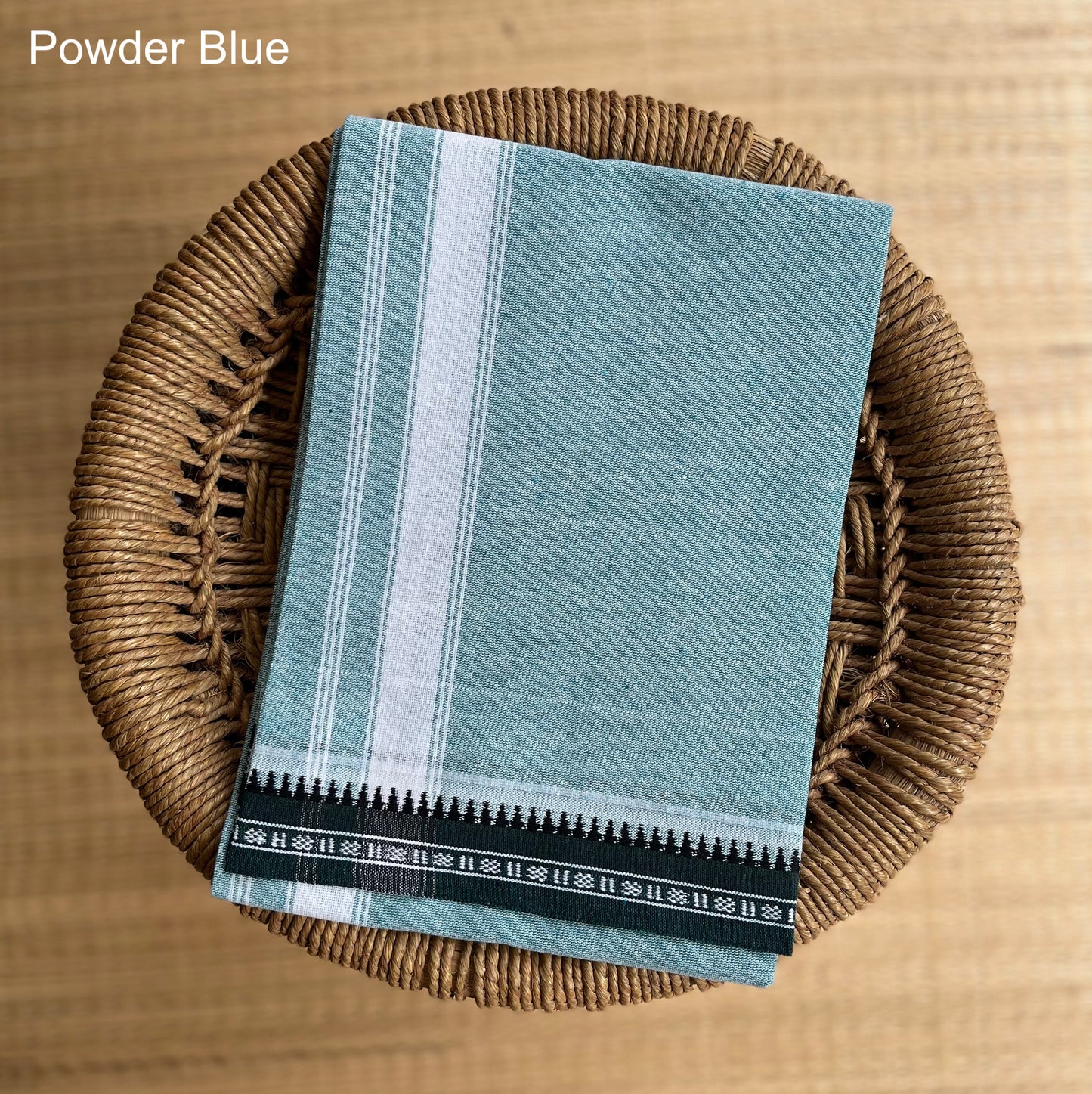 Colour Mundu வண்ண வேஷ்டி Powder Blue