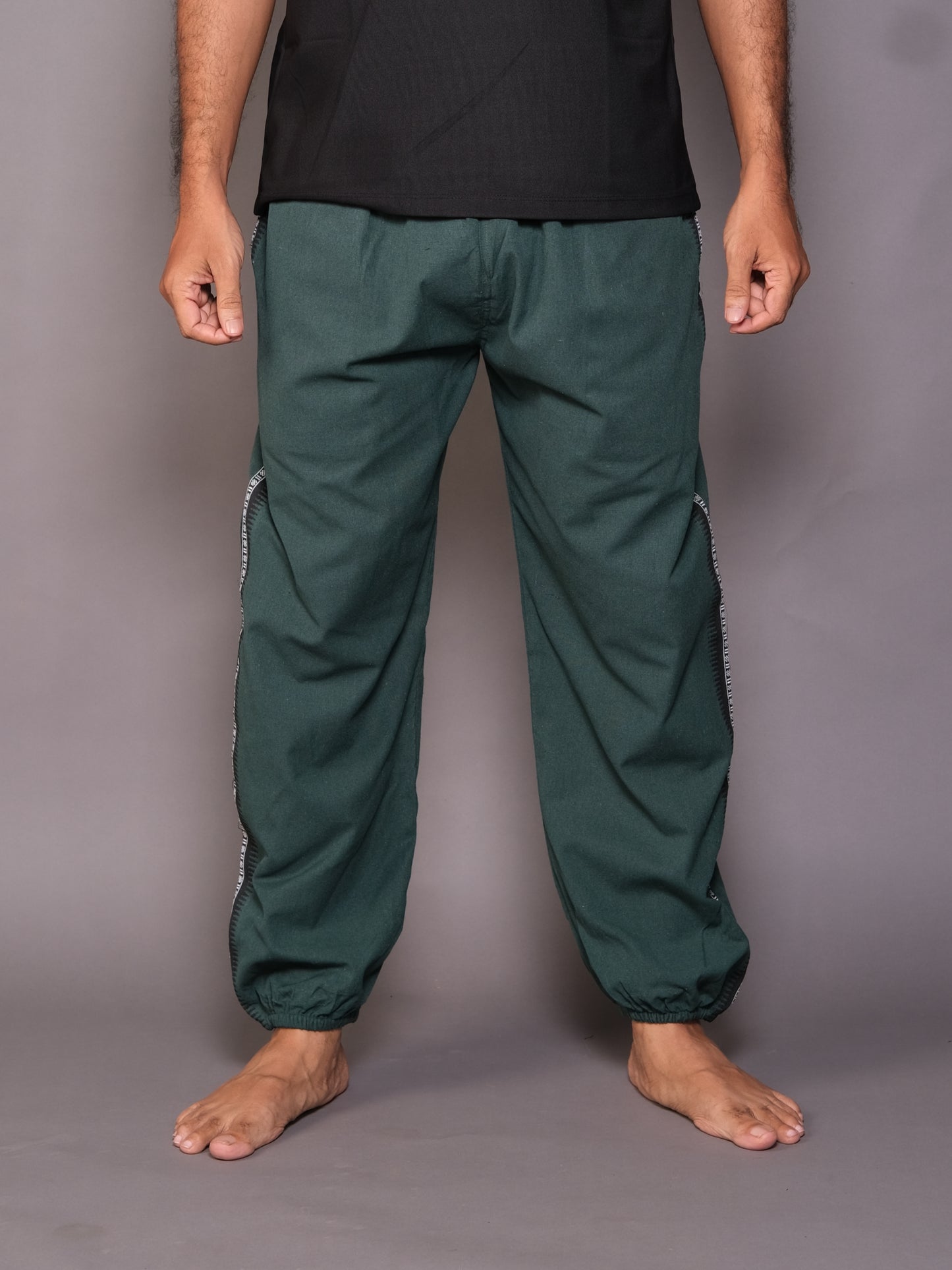 Dhoti Harem Pants | Free-size Unisex & Unique Design | Dark Green