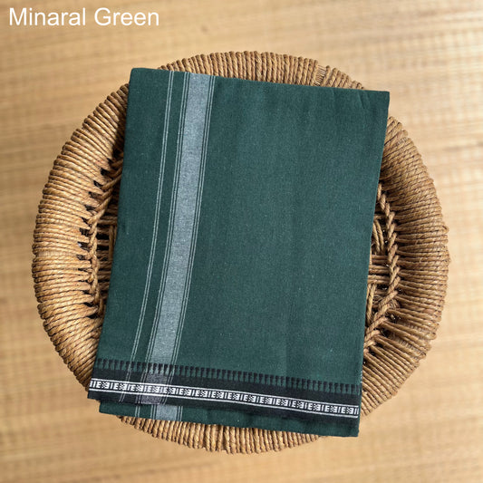 Colour Mundu வண்ண வேஷ்டி (Minaral Green)