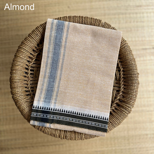 Colour Mundu வண்ண வேஷ்டி Almond