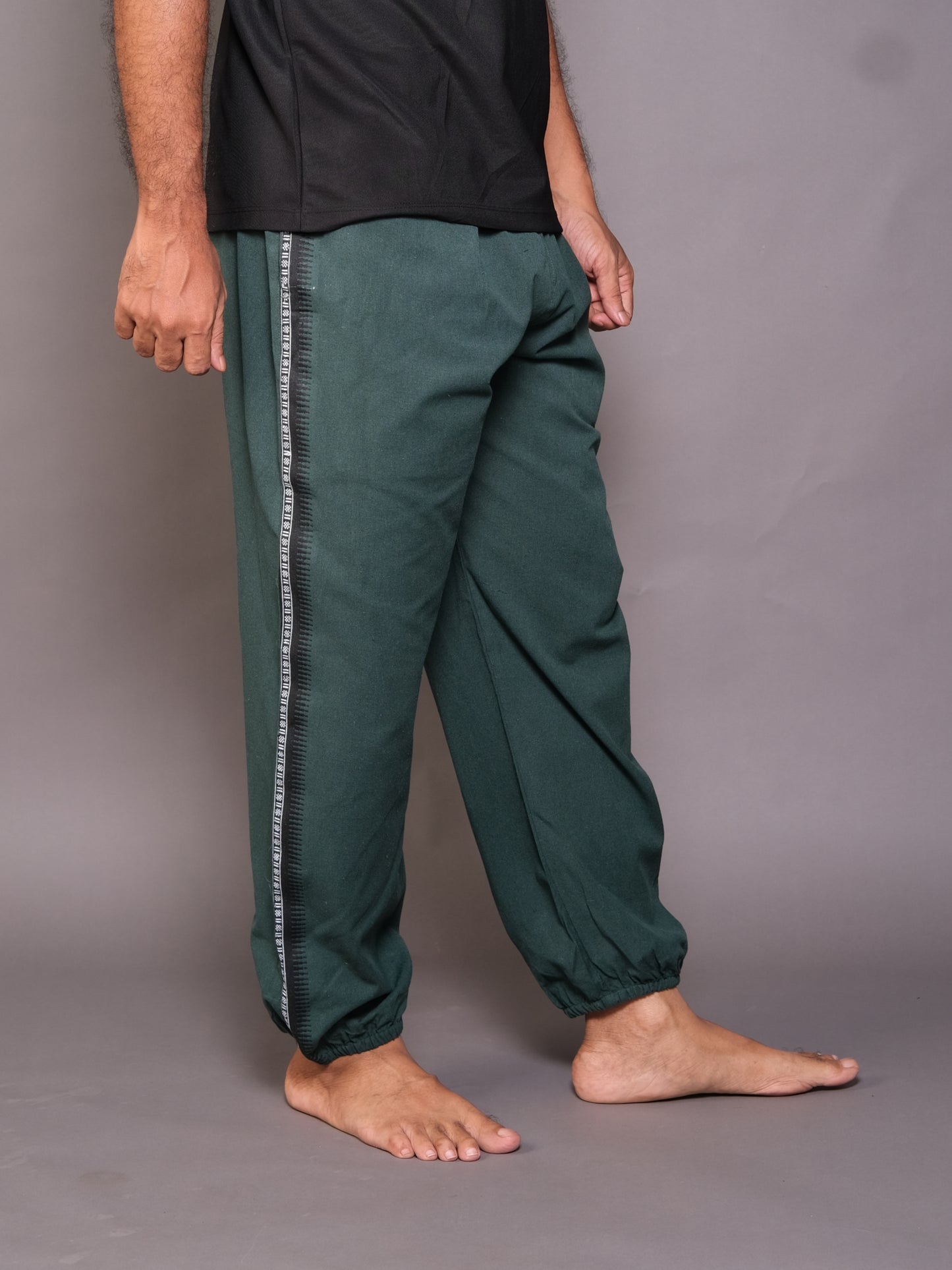 Dhoti Harem Pants | Free-size Unisex & Unique Design | Dark Green