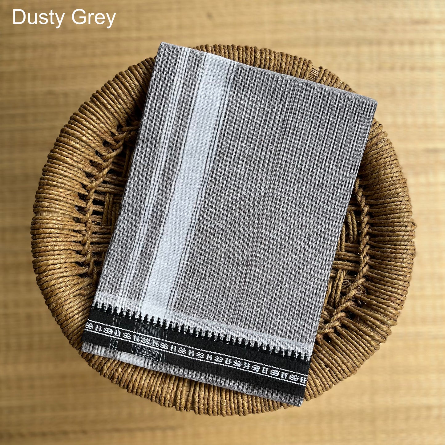 Colour Mundu வண்ண வேஷ்டி Dusty Grey