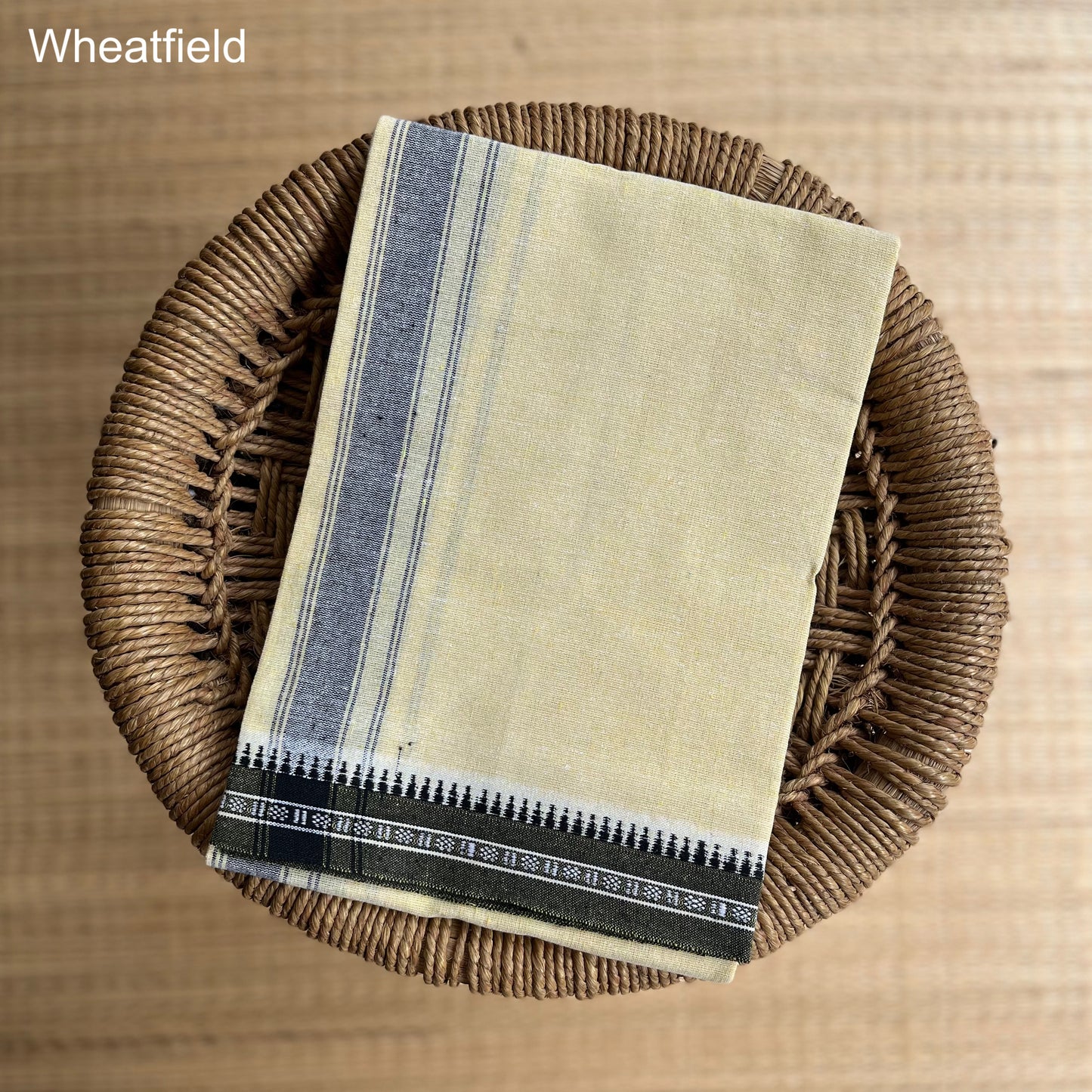 Colour Mundu வண்ண வேஷ்டி Wheat-field