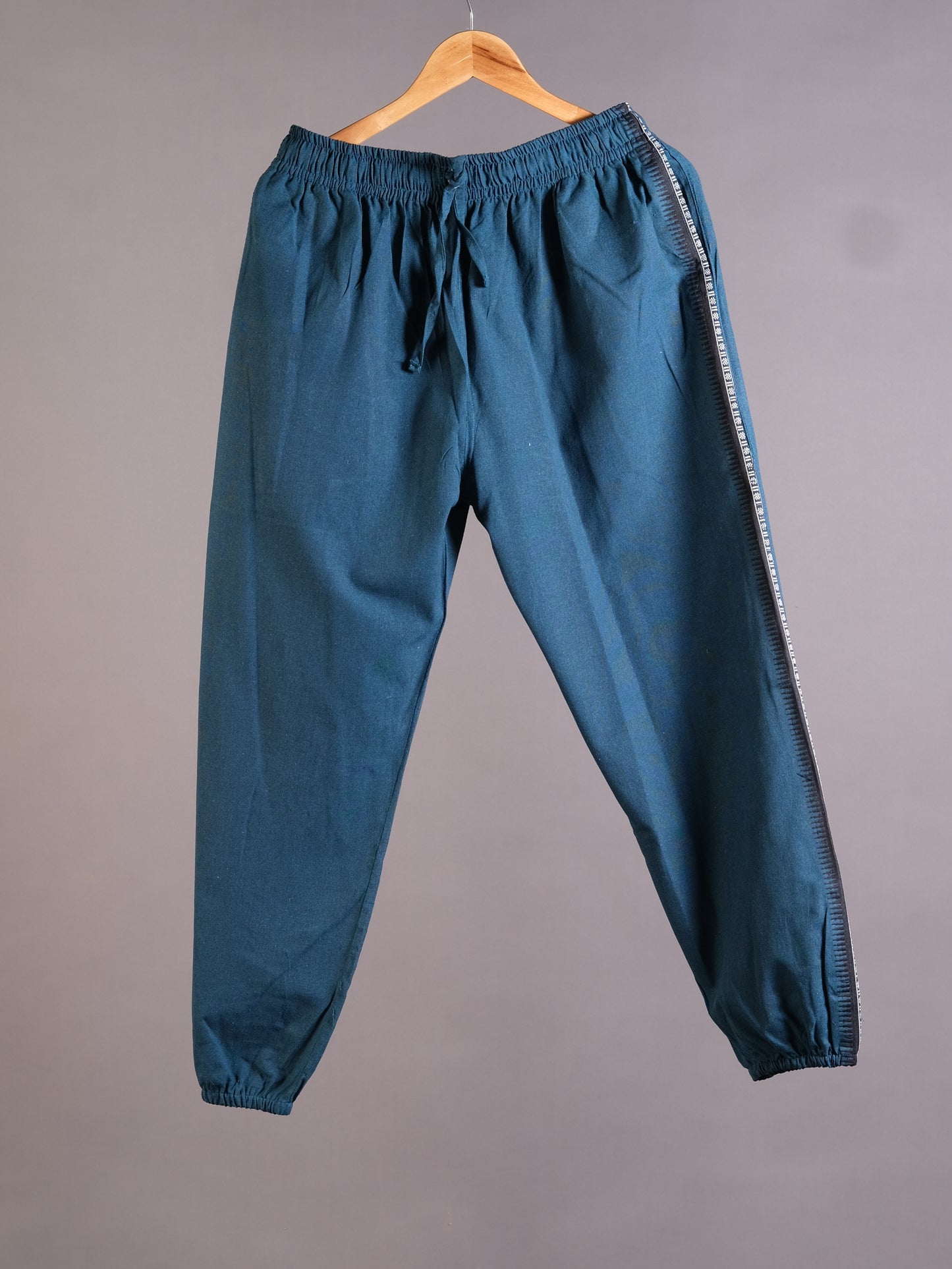 Dhoti Harem Pants | Free-size Unisex & Unique Design | Peacock Blue