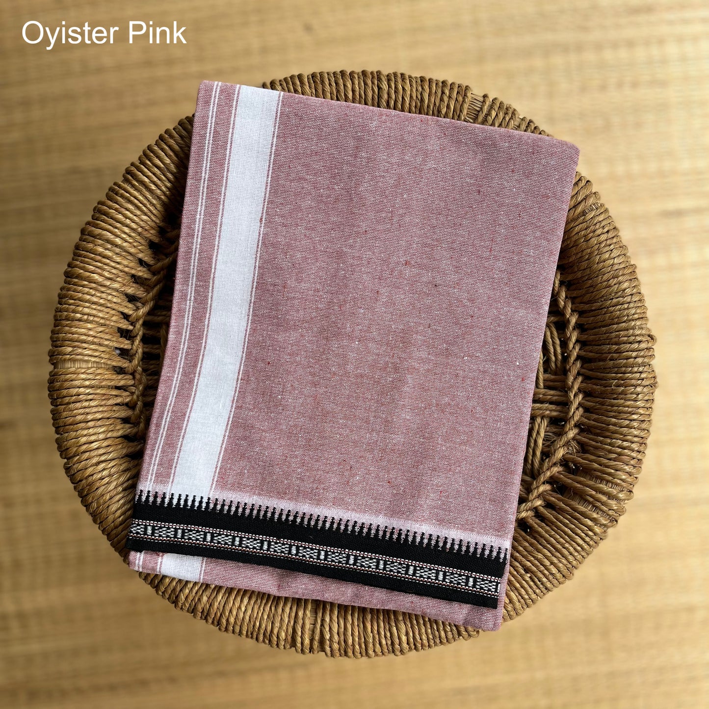 Colour Mundu வண்ண வேஷ்டி Oyister Pink