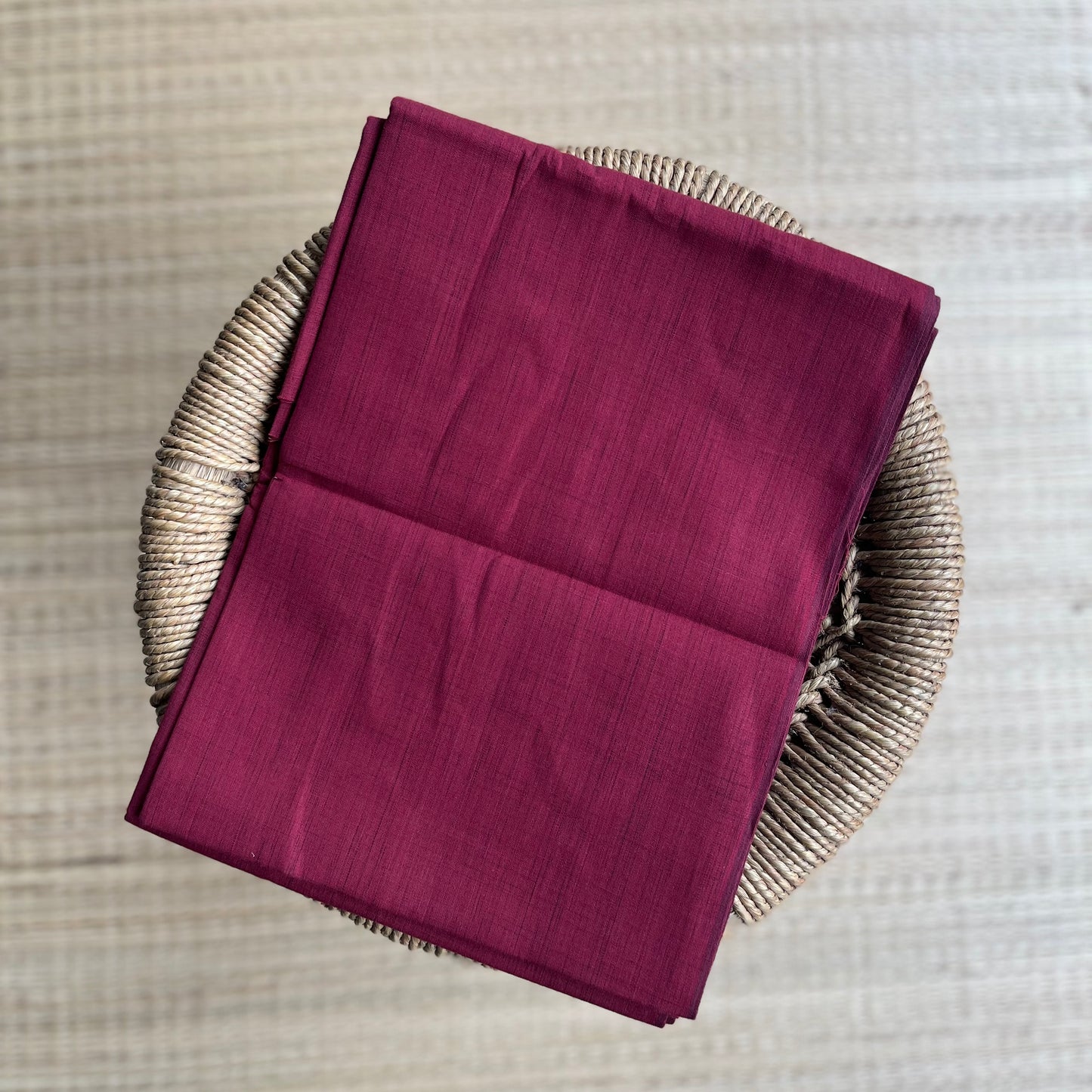 Cotton Fabric For Shirts / Kurtha (Maroon)