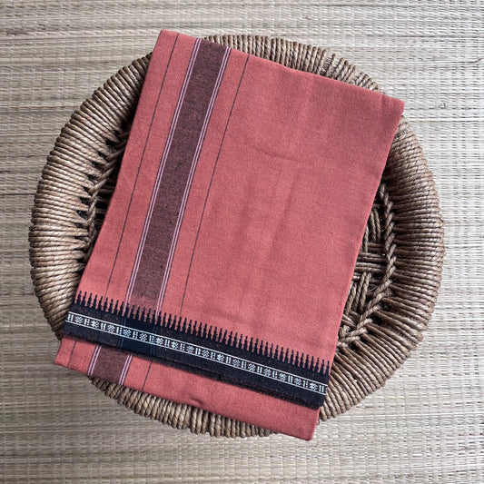 Colour Mundu வண்ண வேஷ்டி (Kaavi)