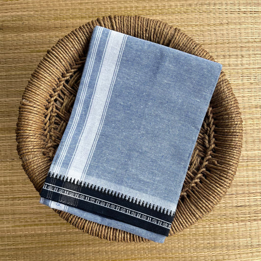 Colour Mundu வண்ண வேஷ்டி Blueish Grey