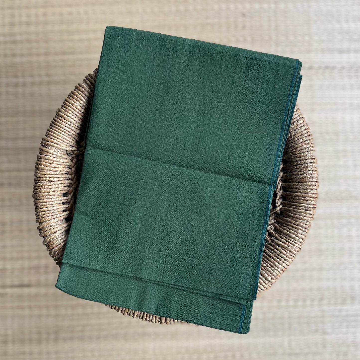 Cotton Fabric For Shirts / Kurtha (Green)