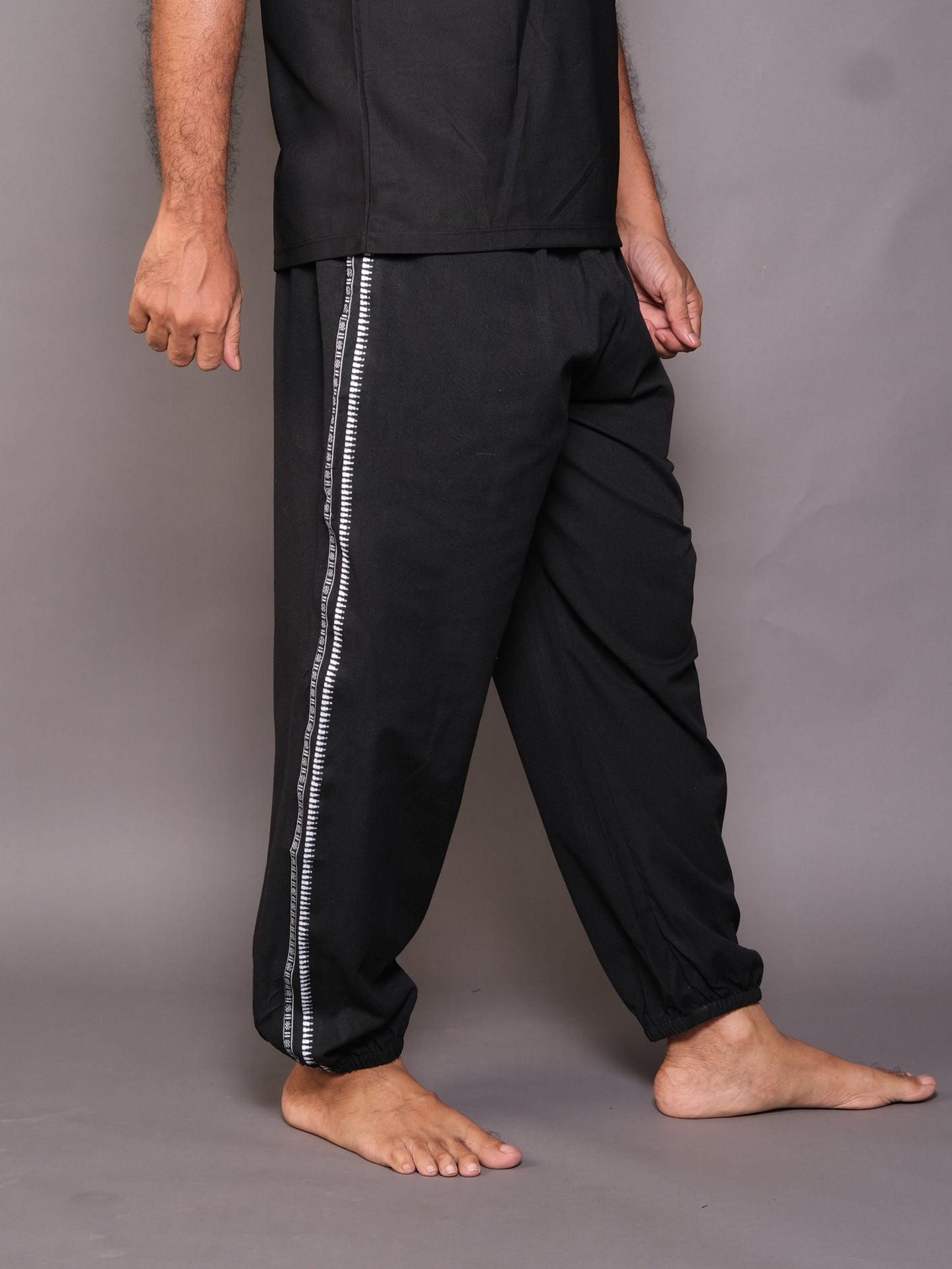 Dhoti Harem Pants | Free-size Unisex & Unique Design | Black