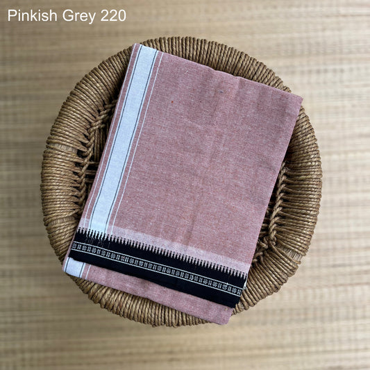 Colour Mundu வண்ண வேஷ்டி Pinkish Grey