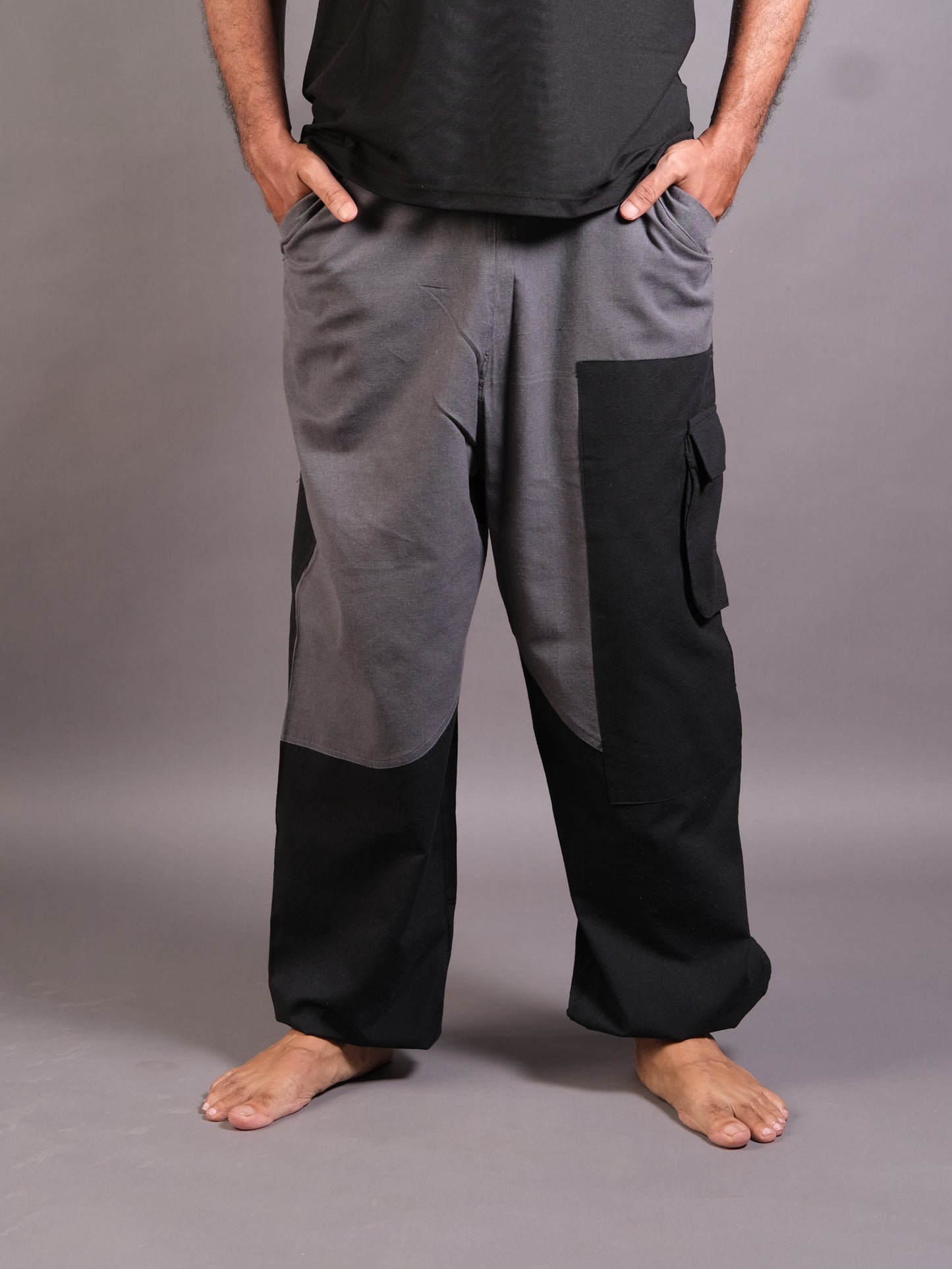 Hoppers Malaricuz Unisex Freesize Pants | Double Colors | Grey & Black