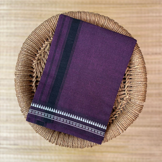 Colour Mundu வண்ண வேஷ்டி Grape Purple