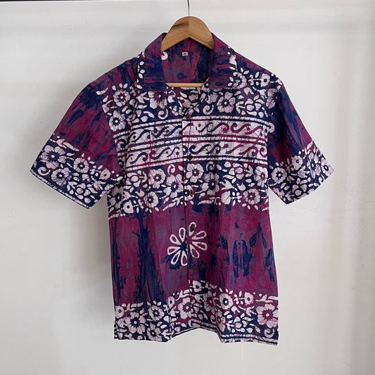 Batik Handprinted Cotton Half Sleeve Shirts