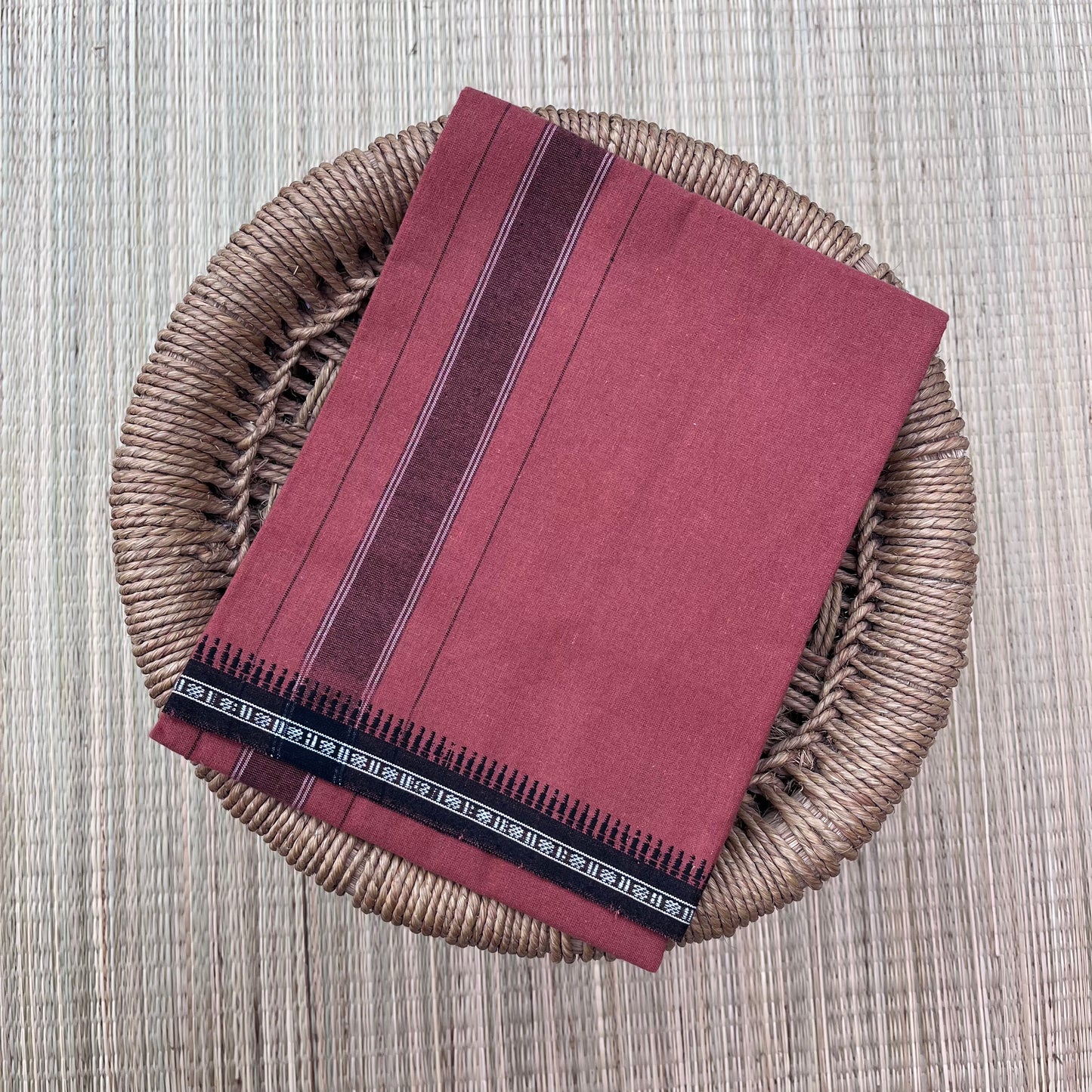 Colour Mundu வண்ண வேஷ்டி (Antique Orange)