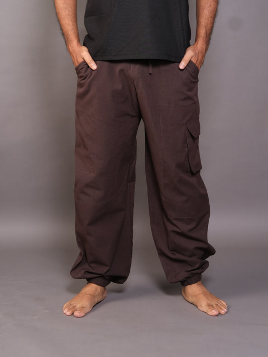 Hoppers Malaricuz Unisex Freesize Pants | Plain Colors | Coffee Brown