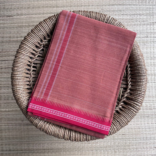 Special Color Mundu / வேஷ்டி (Kaavi & Red border)