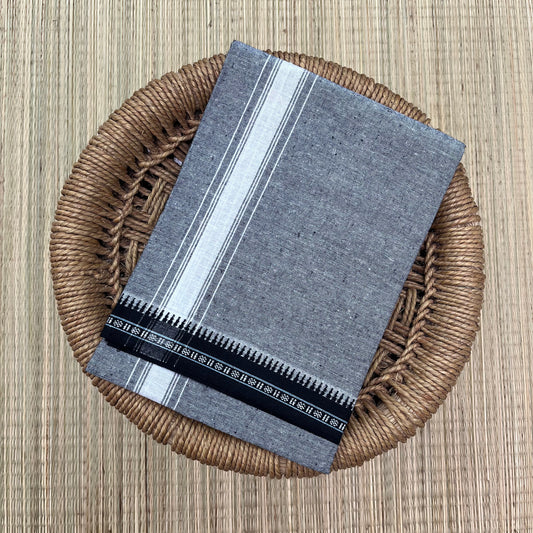 Colour Mundu வண்ண வேஷ்டி Light Grey