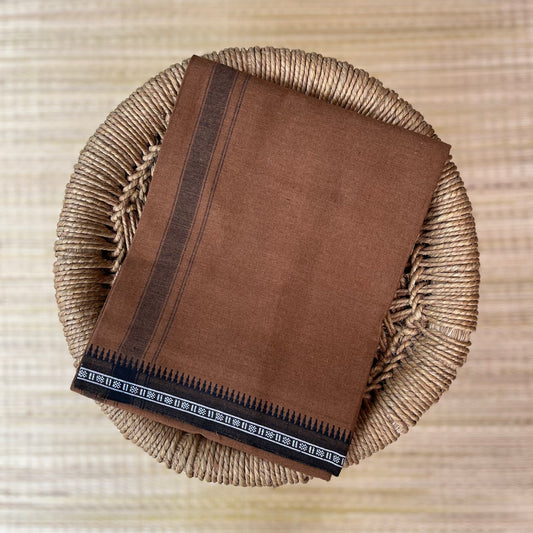 Colour Mundu வண்ண வேஷ்டி (Light Brown)