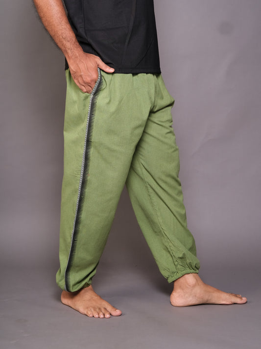 Dhoti Harem Pants | Free-size Unisex & Unique Design | Bird Green