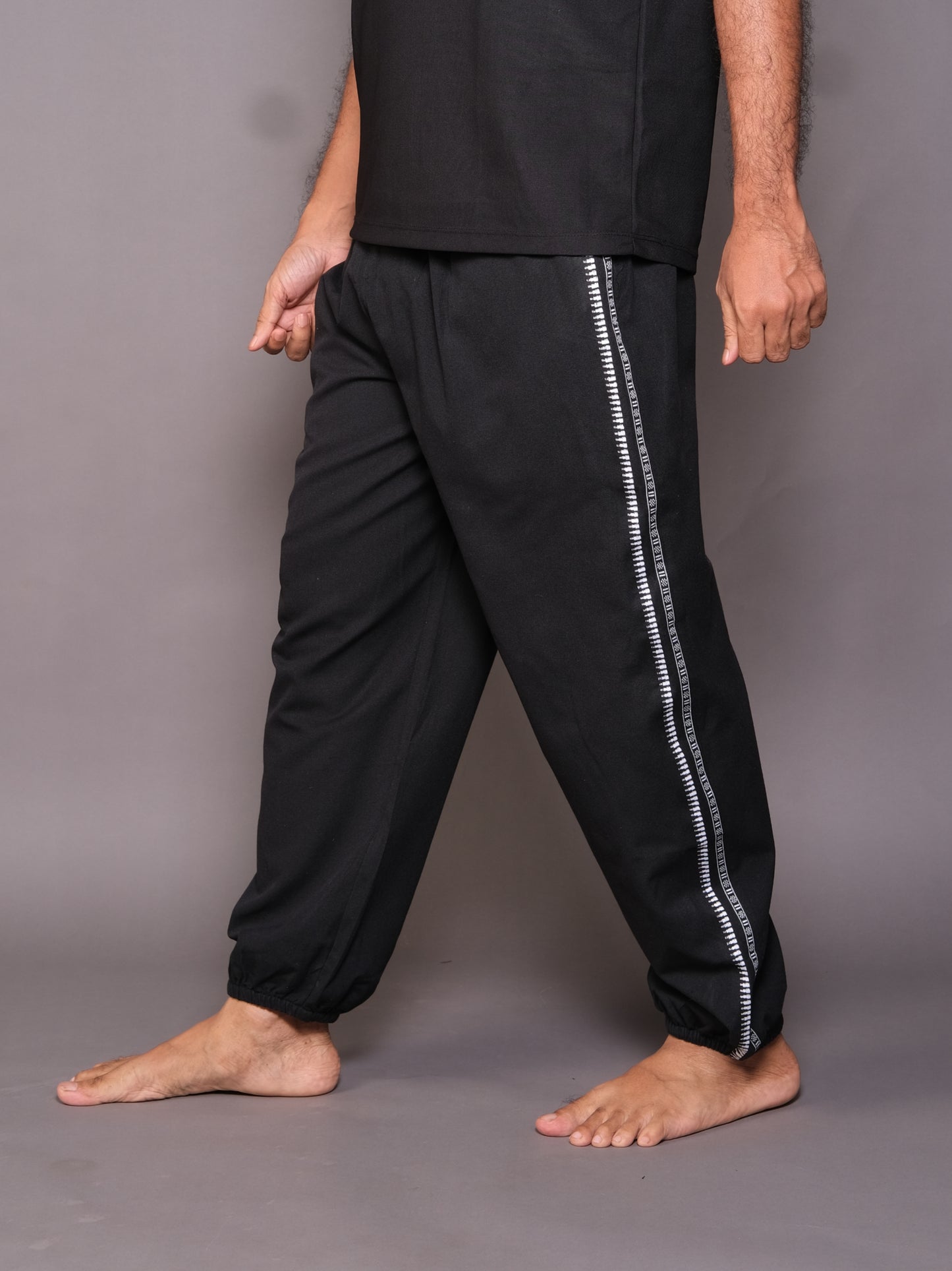 Dhoti Harem Pants | Free-size Unisex & Unique Design | Black