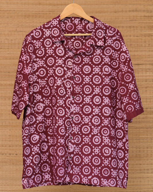 Hand Printed Half Sleeve Cotton Shirt