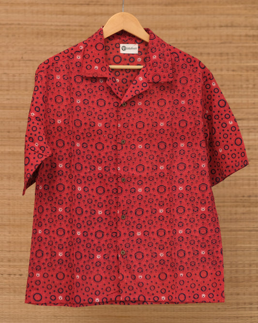 Hand Printed Half Sleeve Cotton Shirt