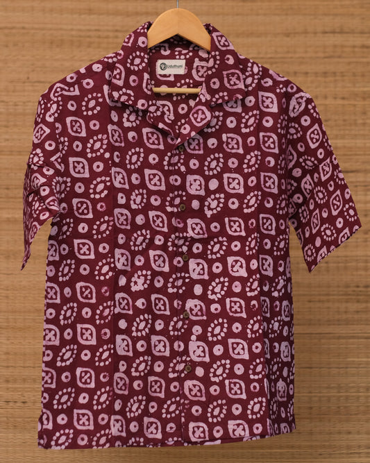 Hand Printed Half Sleeve Cotton Shirt