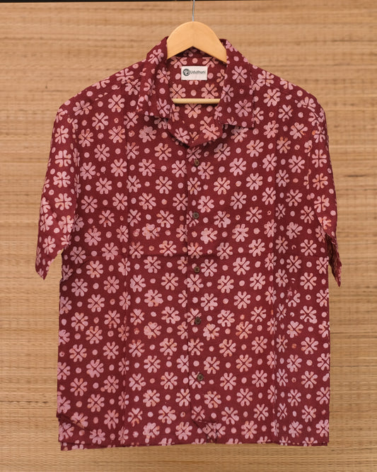 Hand Printed Half Sleeve Cotton Shirt