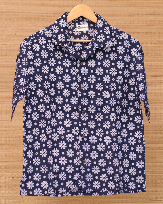 Hand Printed Half Sleeve Cotton Shirt