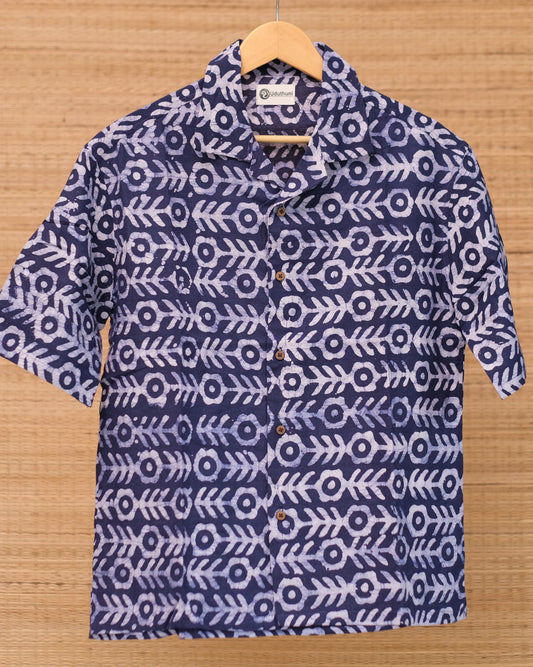 Hand Printed Half Sleeve Cotton Shirt