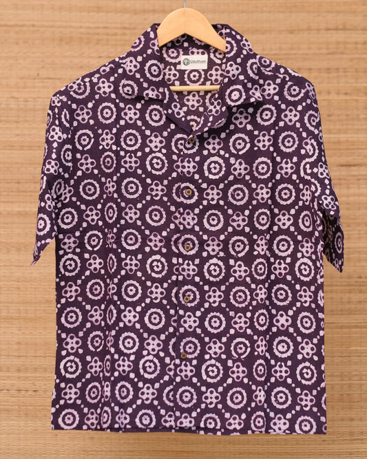 Hand Printed Half Sleeve Cotton Shirt