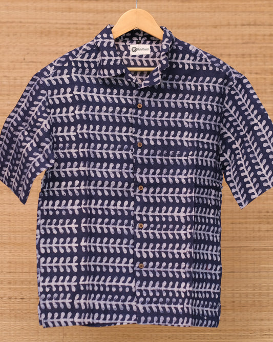 Hand Printed Half Sleeve Cotton Shirt