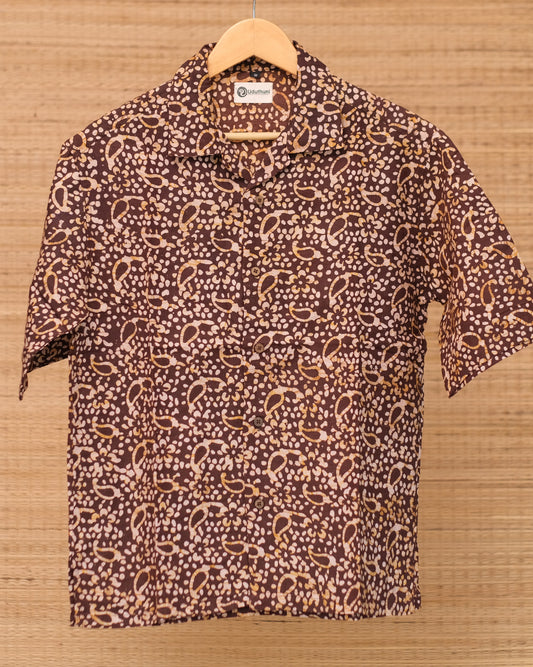 Hand Printed Half Sleeve Cotton Shirt