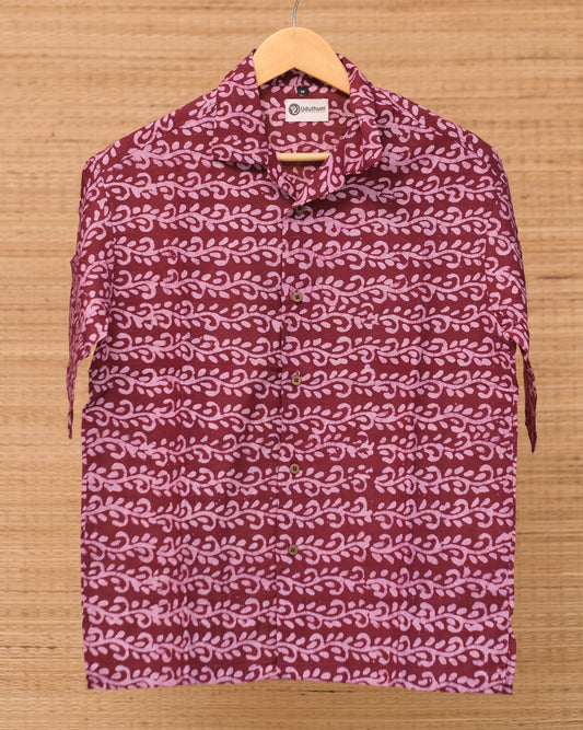 Hand Printed Half Sleeve Cotton Shirt