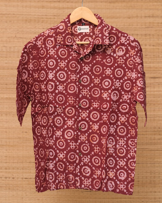 Hand Printed Half Sleeve Cotton Shirt