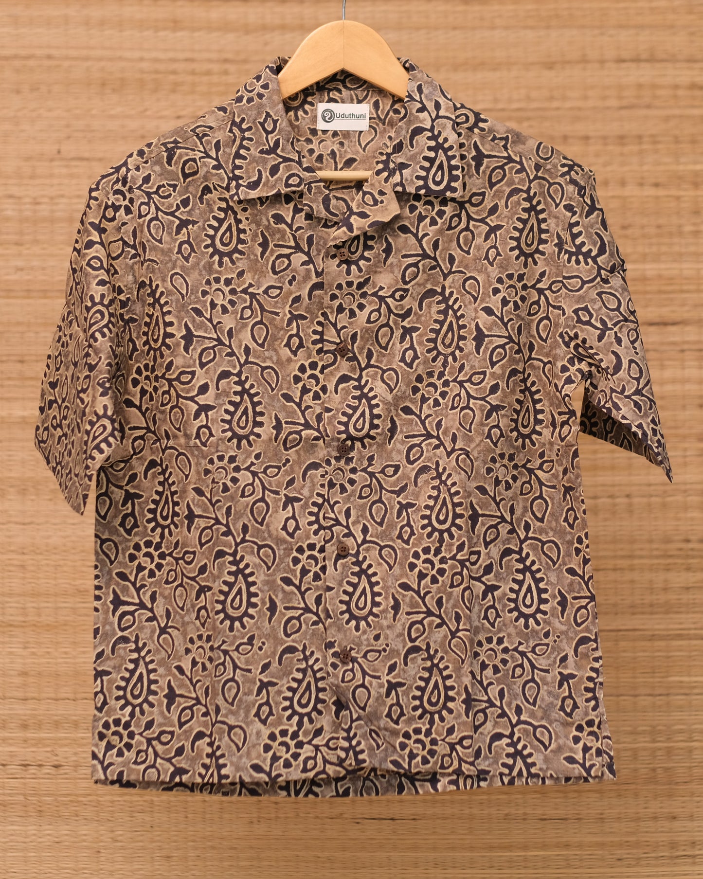 Hand Printed Half Sleeve Cotton Shirt