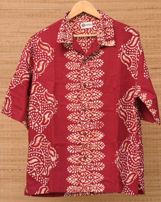 Hand Printed Half Sleeve Cotton Shirt