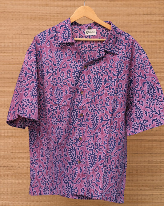 Hand Printed Half Sleeve Cotton Shirt