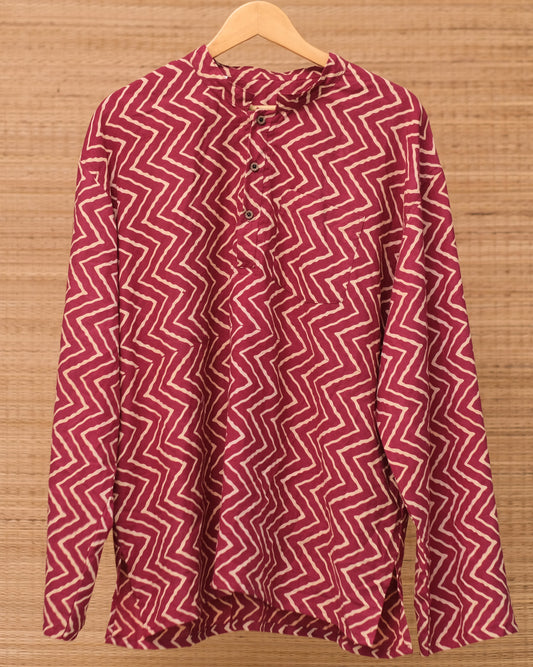 Hand Printed full Sleeve Cotton kurtas