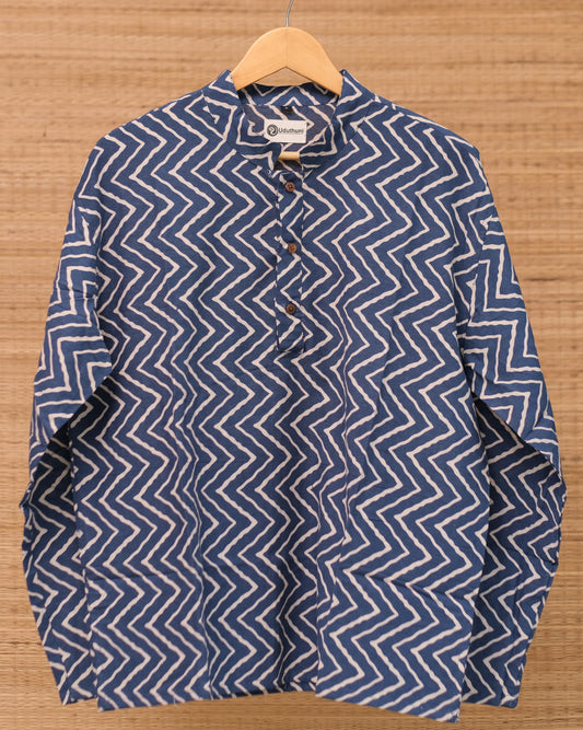 Hand Printed full Sleeve Cotton kurtas