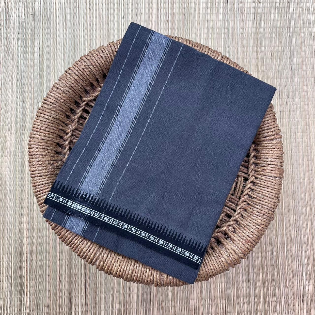 Colour Mundu வண்ண வேஷ்டி (Grey)