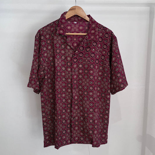 Batik Handprinted Cotton Half Sleeve Shirts