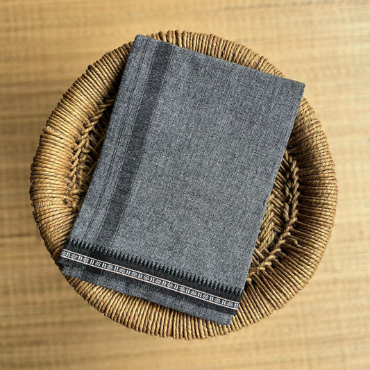 Colour Mundu வண்ண வேஷ்டி (Grey )