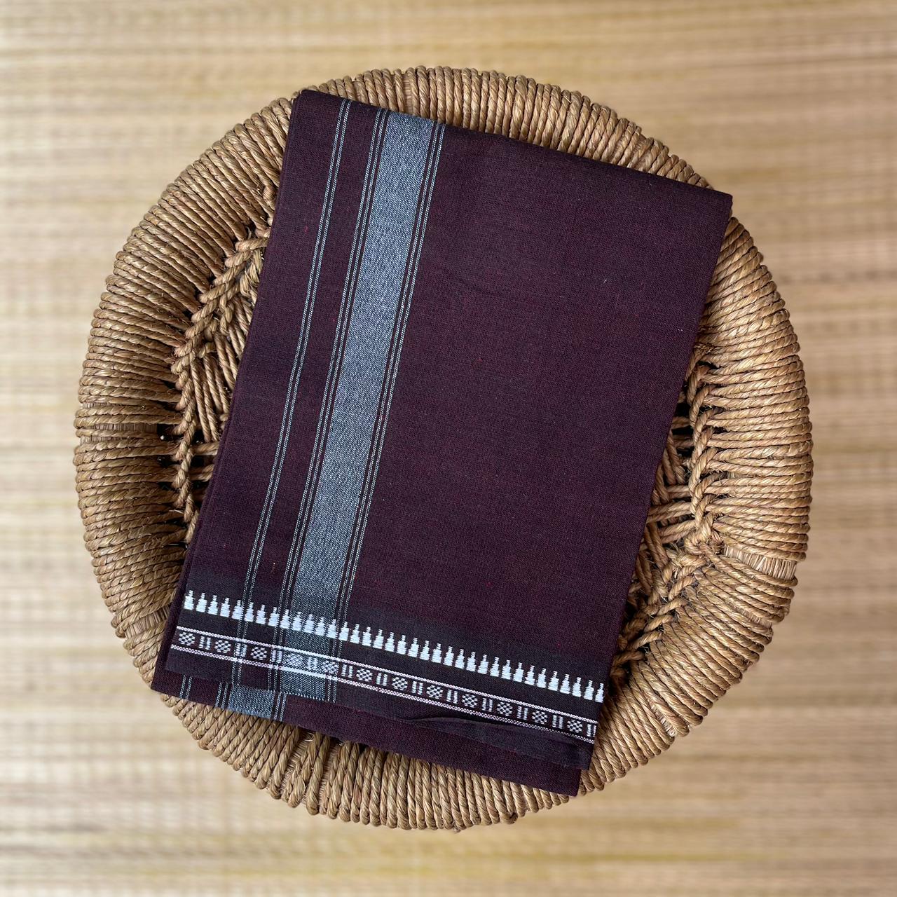 Colour Mundu வண்ண வேஷ்டி  Brown